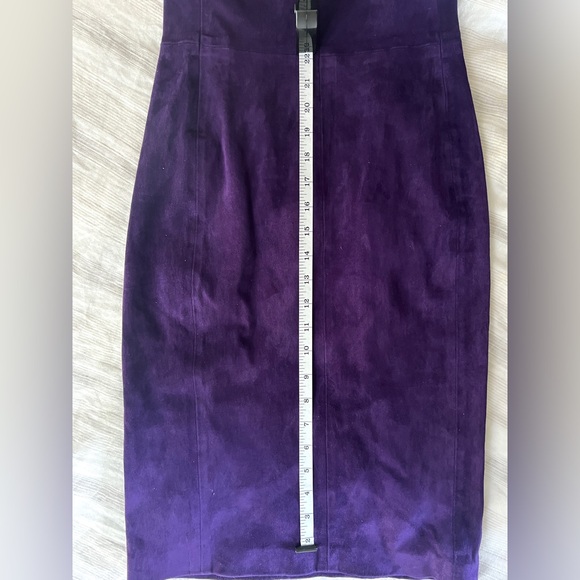 Ralph Lauren Black Label deep purple suede dress. Size 2. NWT. - Picture 8 of 9